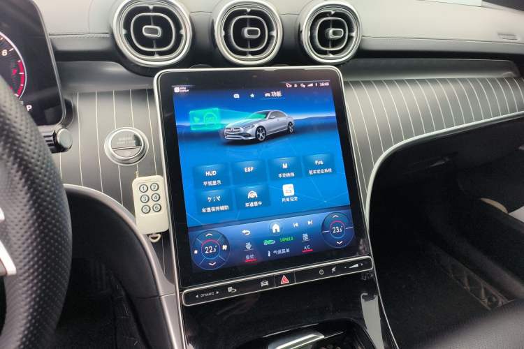 Used Mercedes-Benz C-Class 2022 C 260 L Obsidian Night Sport Edition Audio And AC Panel