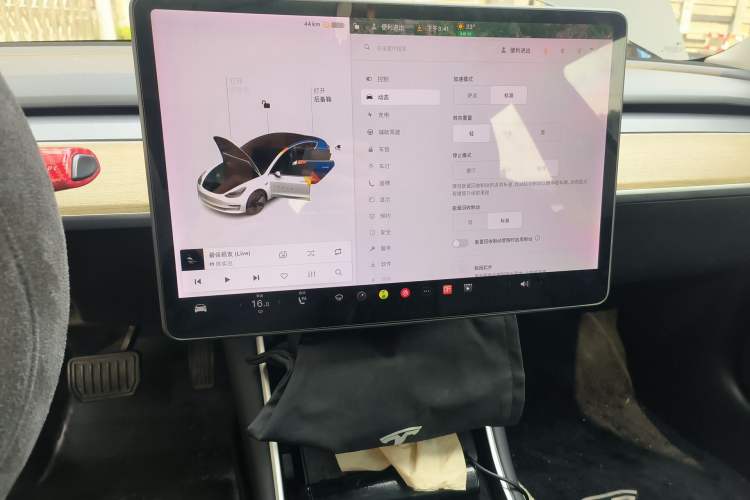 Used Tesla Model 3 2019 Standard Range Rear-Drive Upgraded Version Audio And AC Panel