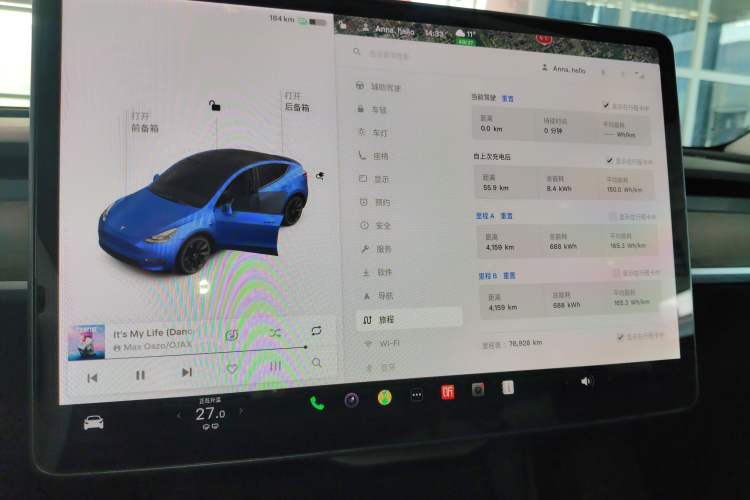 Used Tesla Model Y 2021 Long-Range All-Wheel-Drive Version Instrument Cluster