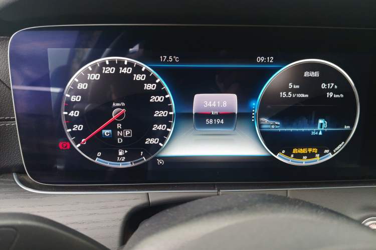 Used Mercedes-Benz E-Class 2020 Restyled E 300 L Sporty and Stylish Edition Odometer Close Up