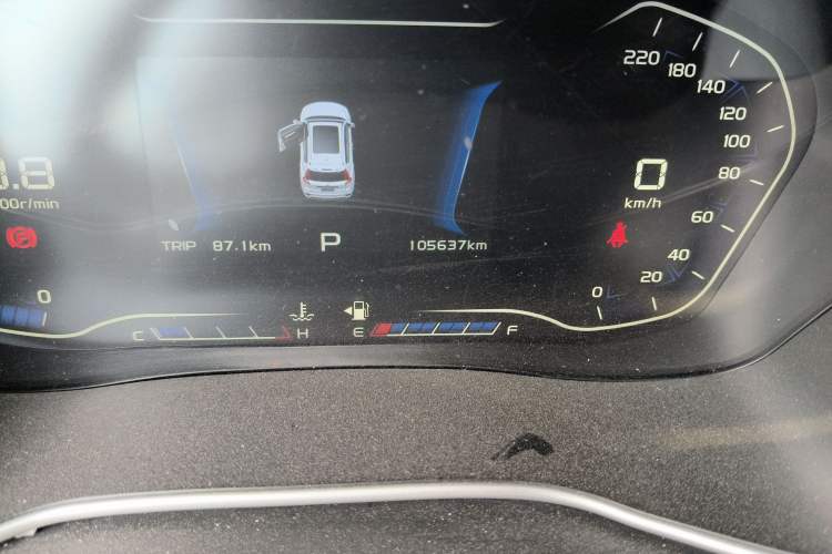 Used Geely Auto Vision X6 2018 1.4T CVT 4G Connected Luxury Version Odometer Close Up