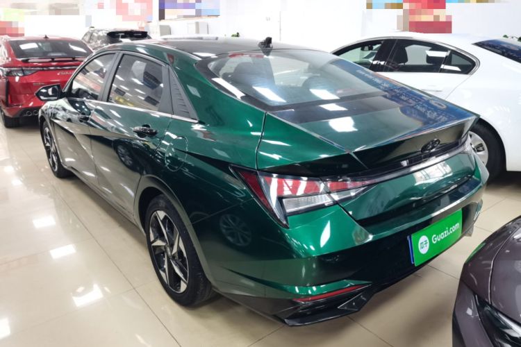 Used Hyundai Elantra 2021 1.5L CVT GLX Elite Edition Rear Left 45 Deg