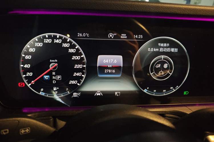 Used Mercedes-Benz G-Class 2023 G 350 Odometer Close Up