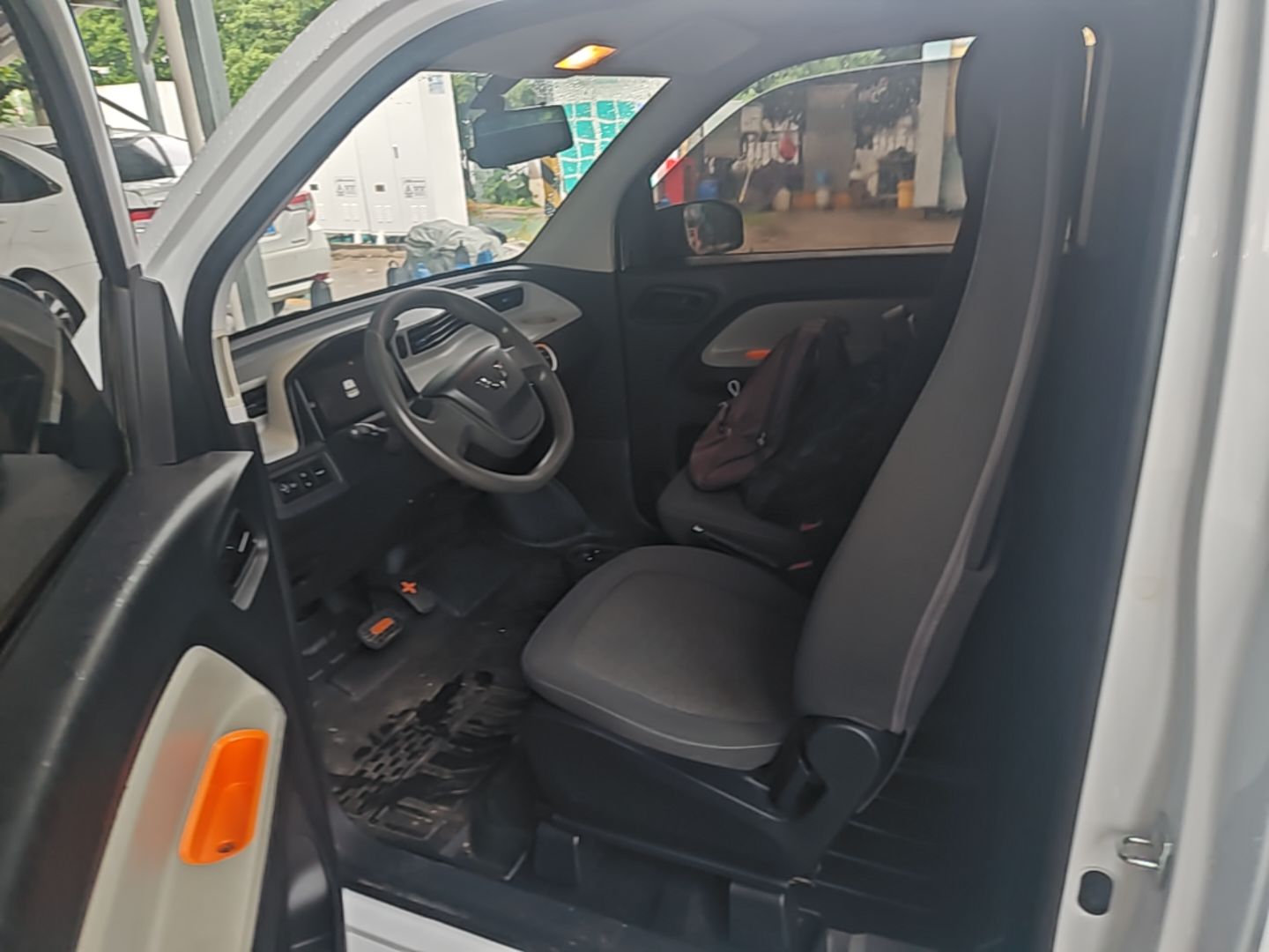 A primeira fila do carro