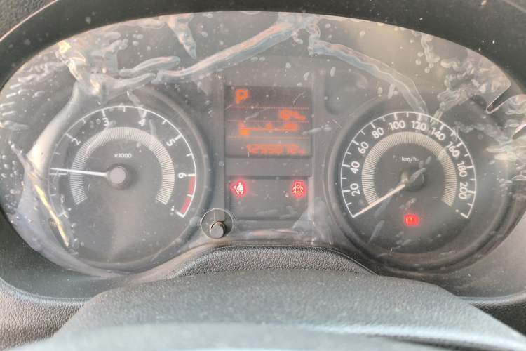 Used Peugeot 301 2014 1.6L Automatic Comfort Edition Odometer Close Up