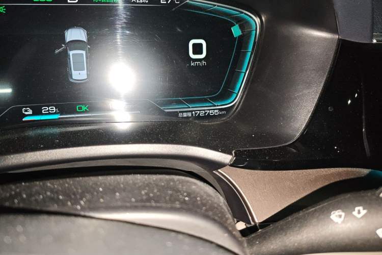 Used BYD Song PLUS New Energy 2021 EV Deluxe Model Odometer Close Up