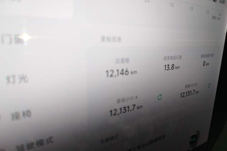 Used XPeng P7 2023 P7i 610 Max Performance Edition Odometer Close Up
