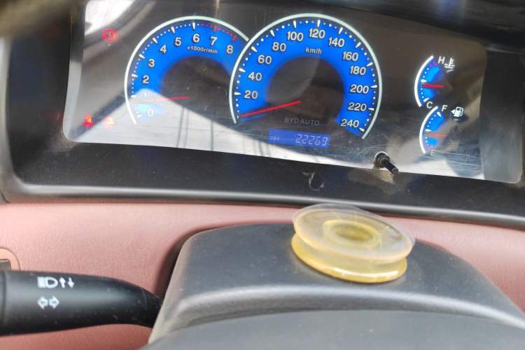 Used BYD F3 2018 1.5L Manual Classic Model Odometer Close Up