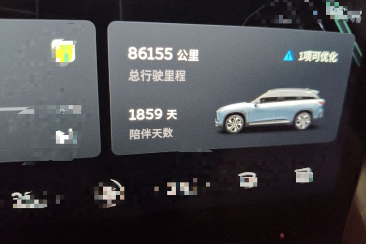 Used Nio ES6 2020 430KM Performance Version Odometer Close Up