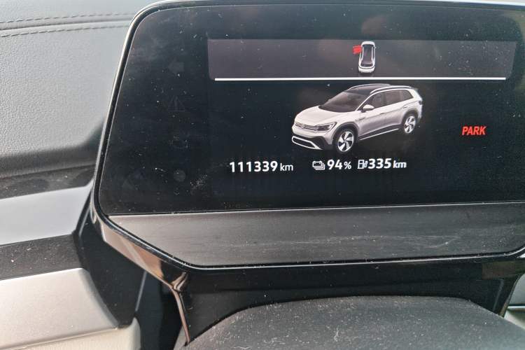 Used Volkswagen ID.6 CROZZ 2021 High-Performance PRIME Edition Odometer Close Up