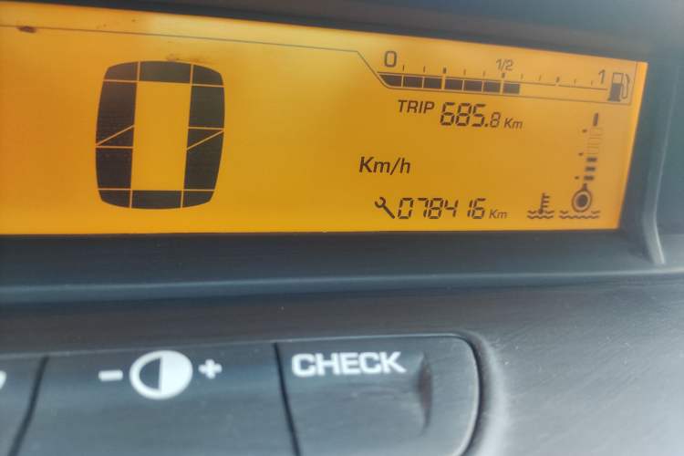 Used Citroen C-Quatre 2012 Sedan 1.6L Manual Prestige Model Odometer Close Up