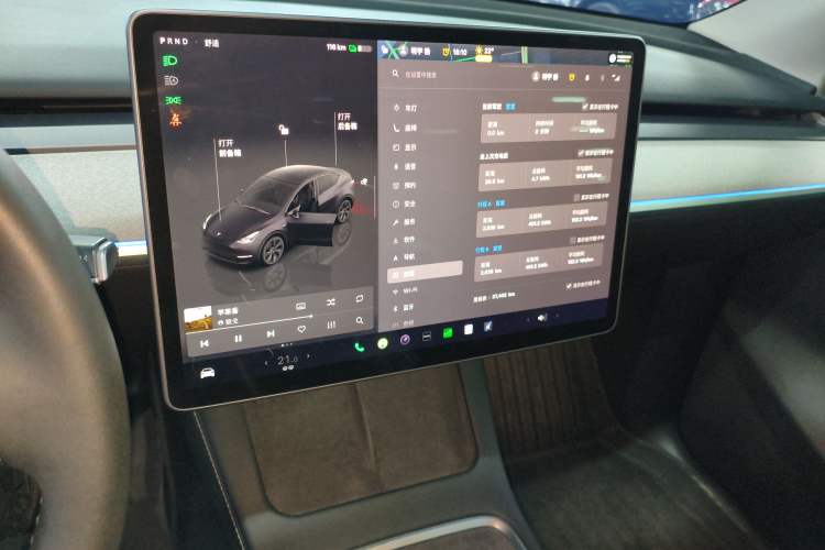 Used Tesla Model Y 2024 Rear-Wheel-Drive Version Audio And AC Panel