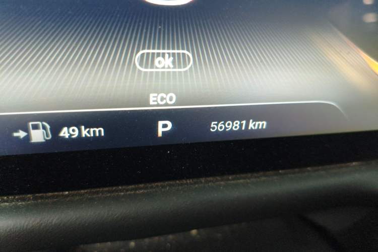 Used EXEED Lingyun 2021 290T Two-Wheel Drive Starry Edition Odometer Close Up