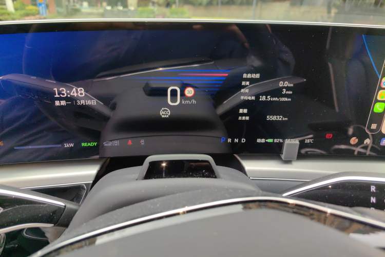 Used Cadillac LYRIQ 2022 Four-Wheel-Drive High-Performance Deluxe Edition Odometer Close Up