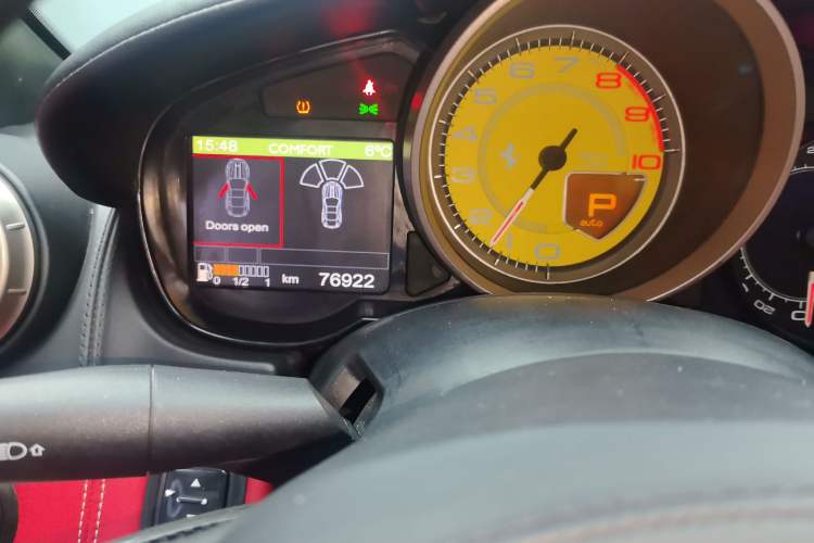 Used Ferrari California T 2012 4.3L Standard Edition Odometer Close Up