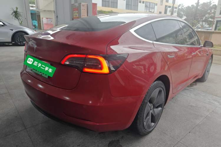 Used Tesla Model 3 2020 Standard Range Rear-Wheel Drive Upgraded Version Rear Right 45 Deg