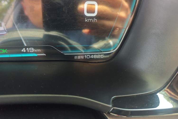 Used BYD Song PLUS New Energy 2021 EV Flagship Model Odometer Close Up