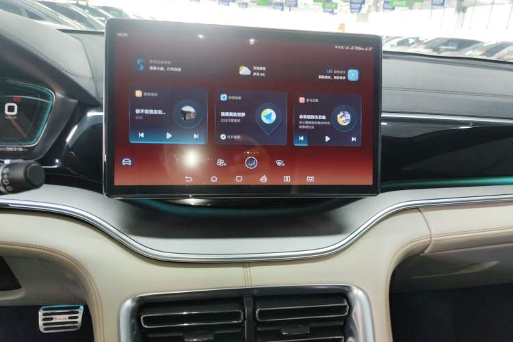 Used BYD Song PLUS New Energy 2021 EV Deluxe Model Audio And AC Panel