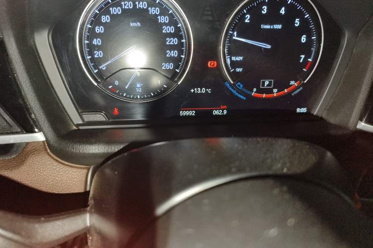 Used BMW X1 2021 sDrive25Li Leading Model Odometer Close Up