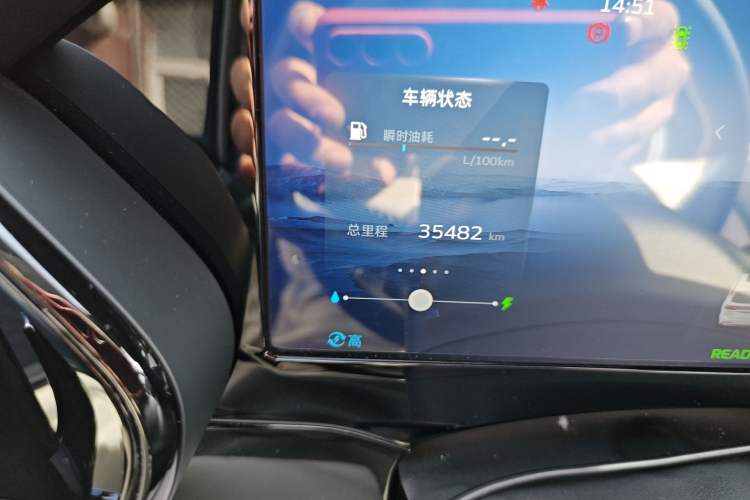 Used Geely Auto Monjaro L 2022 1.5T Leishen Hi·F Plug-in Hybrid Super Xun Odometer Close Up