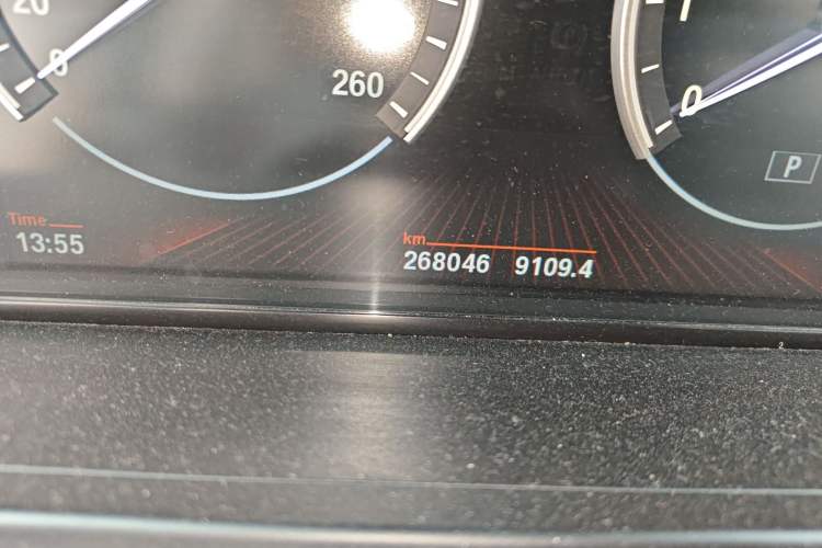 Used BMW 7 Series 2011 730Li Elegant Model Odometer Close Up