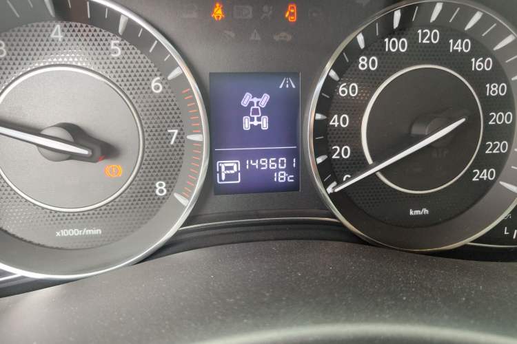 Used Nissan Patrol 2018 4.0L LinkedIn Edition Odometer Close Up