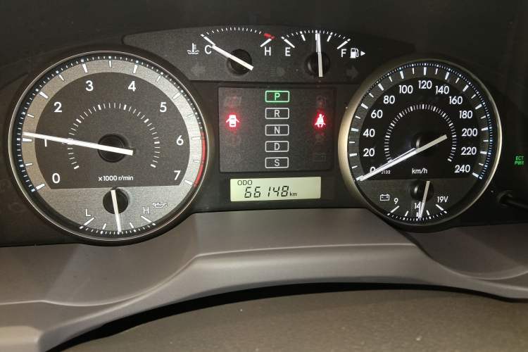 Used Toyota Land Cruiser  Odometer Close Up