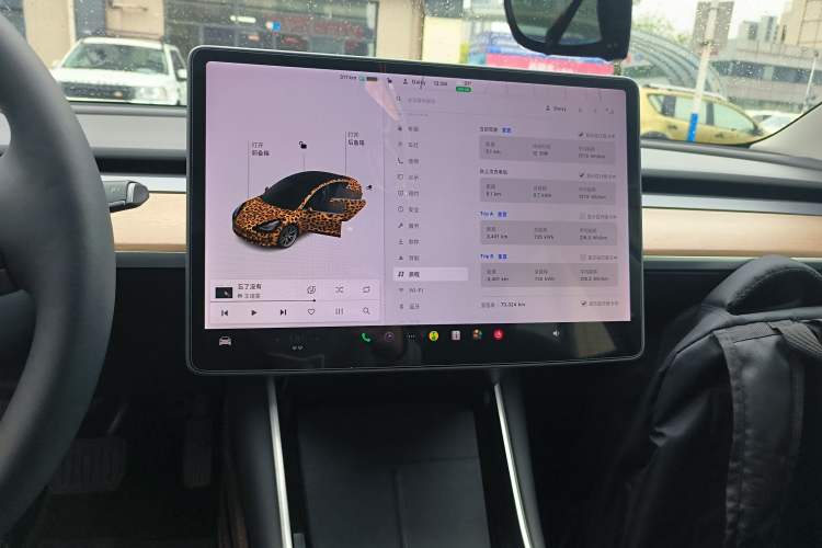 Used Tesla Model 3 2020 Standard Range Rear-Wheel Drive Upgraded Version Audio And AC Panel