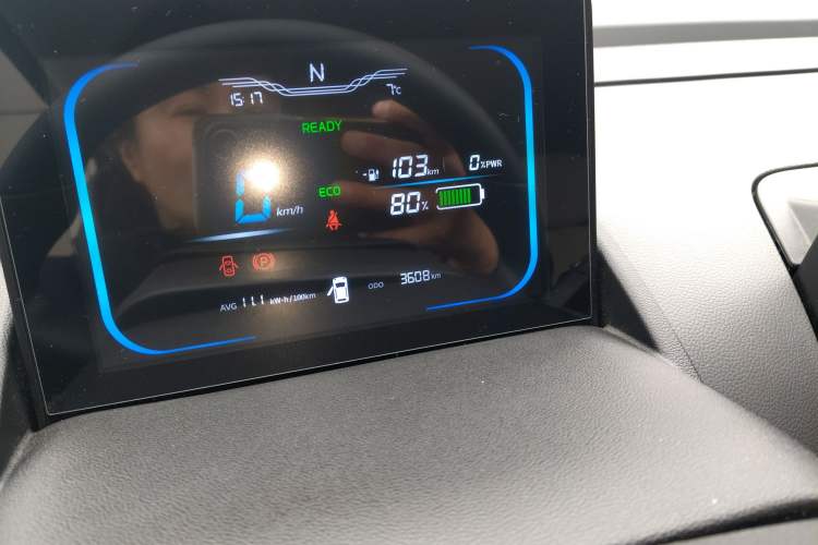 Used CHANGAN NEVO Lumin 2024 130km Qingyue Version Odometer Close Up