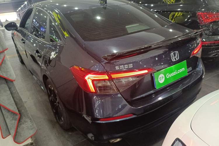 Used Honda Civic 2022 240TURBO CVT Dynamic Edition Rear Left 45 Deg