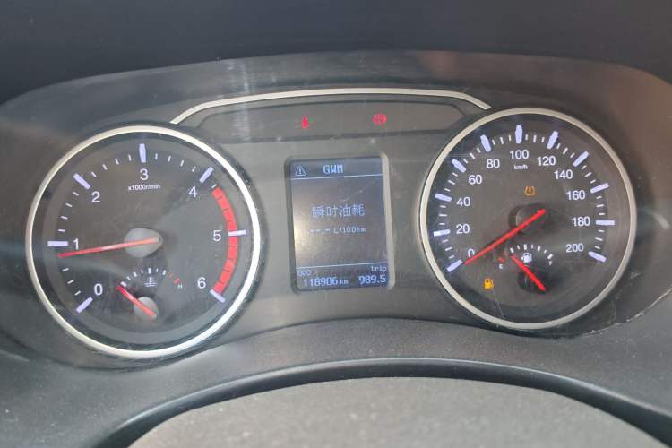 Used Great Wall Wingle 7 2020 2.0T Diesel Two-Wheel-Drive Crown Champion Business-Grade Large Double-Cab GW4D20M Instrument Cluster