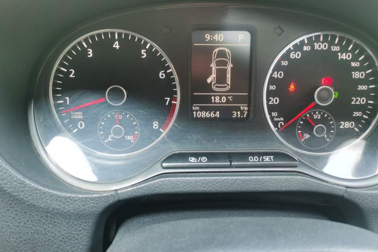 Used Volkswagen Polo 2012 1.4TSI GTI Odometer Close Up