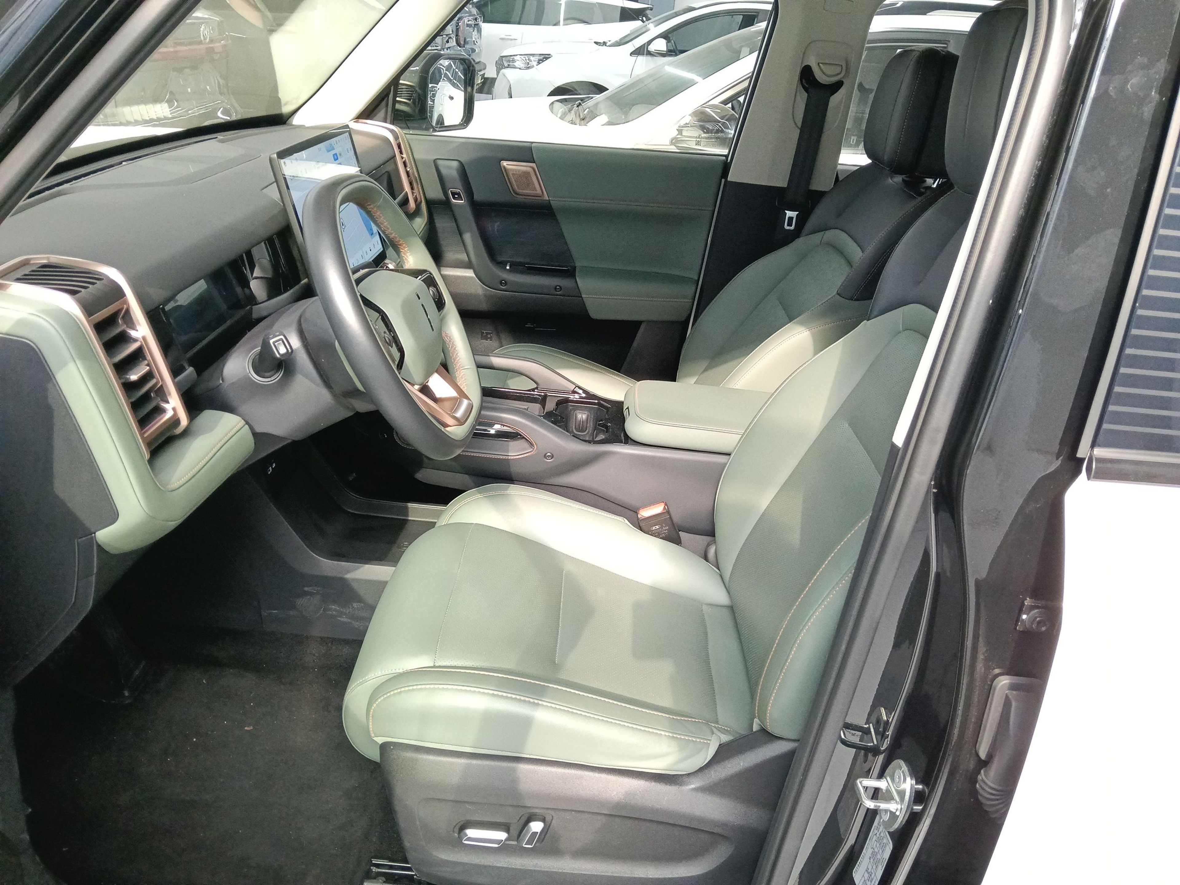 Переднее сиденье в автомобиле