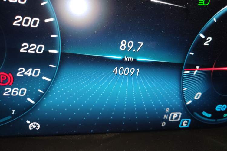 Used Mercedes-Benz C-Class 2022 Refreshed C 260 Coupe Odometer Close Up