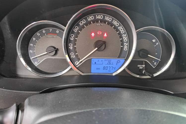 Used Toyota Levin 2014 1.6G CVT Elite Edition Odometer Close Up