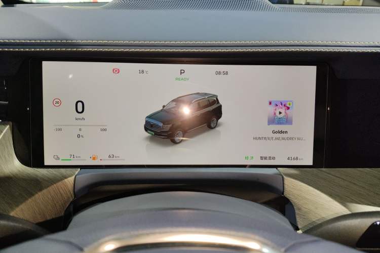 Used Tank 500 New Energy 2026 Model—Hi4-Z Smart Enjoyment Version Instrument Cluster