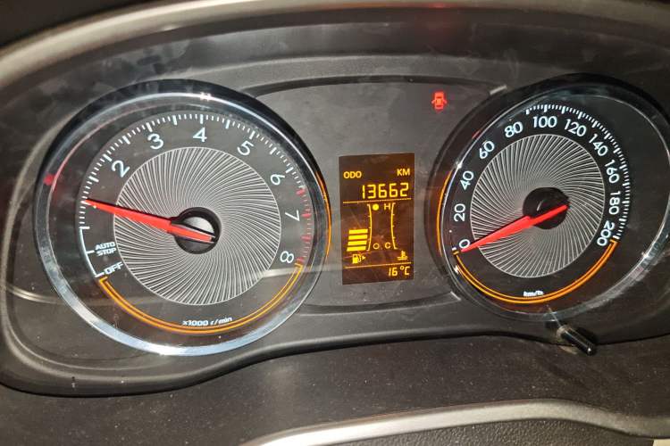 Used Chevrolet Sail 2015 Sail 3 1.3L Manual Ideal Edition Odometer Close Up