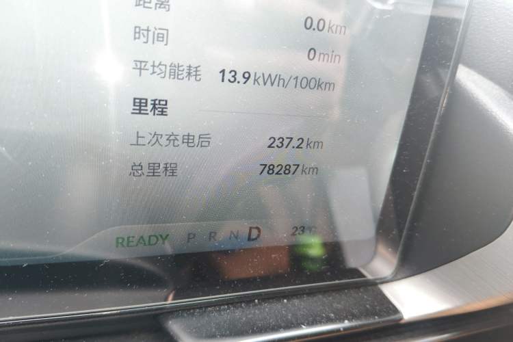 Used XPeng P5 2021 550P Odometer Close Up