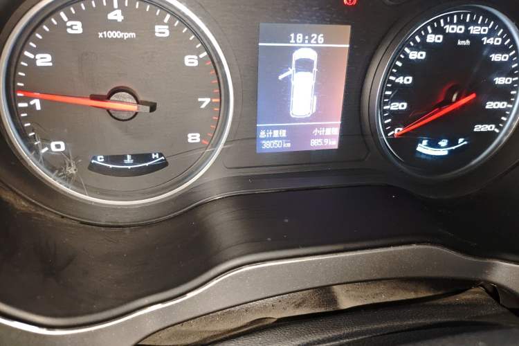 Used JAC Refine M4 2021 2.0L Manual Comfort Edition Odometer Close Up