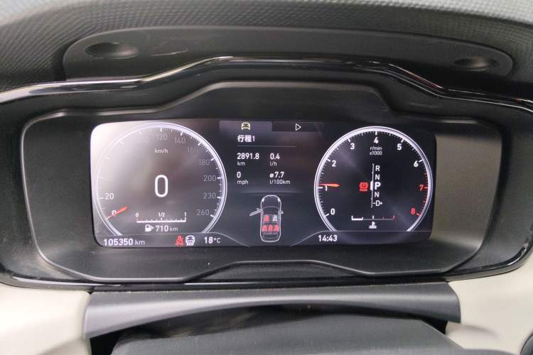 Used Lynk & Co 02 2018 1.5T DCT Two-Wheel Drive Zhaopu Version China V Standard Instrument Cluster