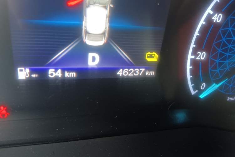 Used Hongqi E-QM5 2024 500km Range Edition Odometer Close Up