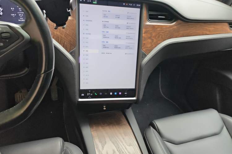 Used Tesla Model X 2019 Long-Range Version Audio And AC Panel