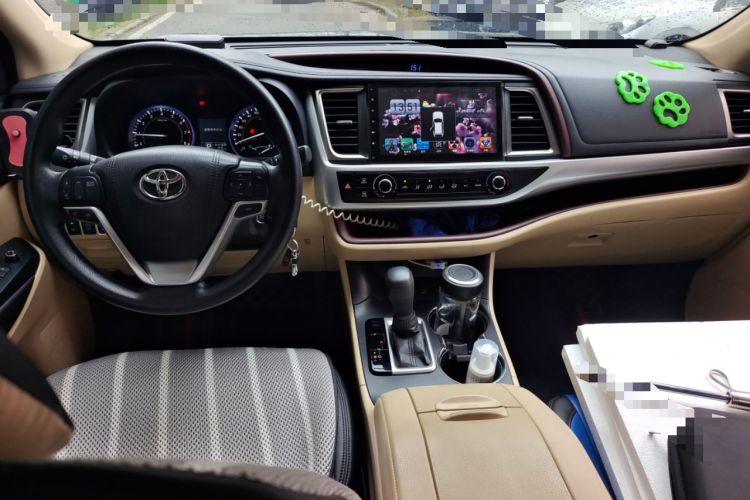 Used Toyota Highlander 2015 2.0T Four-Wheel Drive Elite Edition 7-Seater Center Console