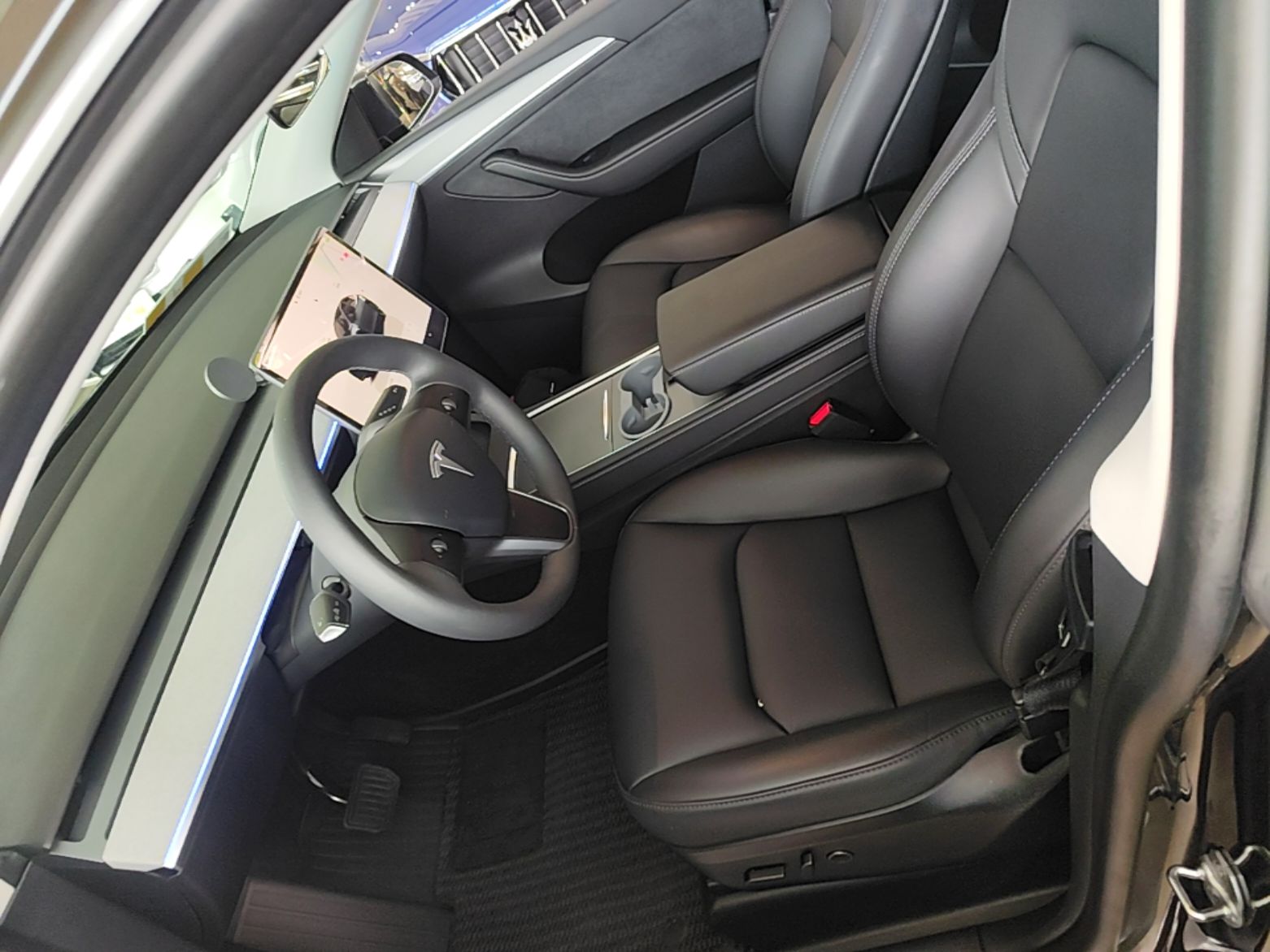 Vordere Reihe im Auto