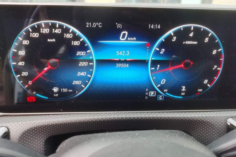 Used Mercedes-Benz CLA 2020 CLA 200 Odometer Close Up