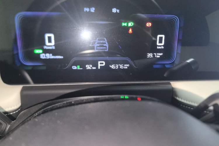 Used Geometry E Firefly 2024 301km Starlight Odometer Close Up