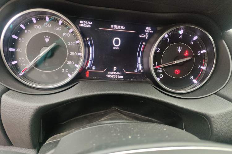 Used Maserati Levante 2022 2.0T GT Sharp Edition Odometer Close Up