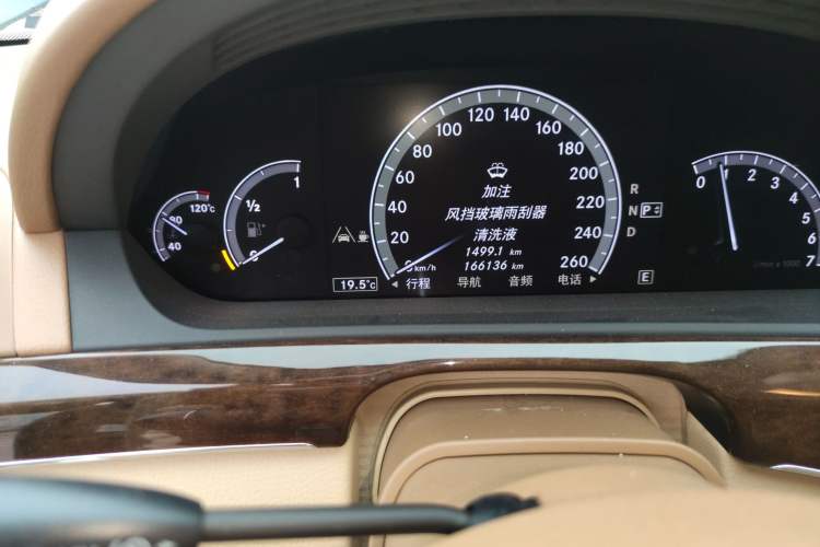 Used Mercedes-Benz S-Class 2012 S 300 L Luxury Grand Edition Odometer Close Up