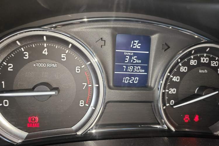 Used Suzuki Alivio 2015 1.6L Manual Comfort Model Odometer Close Up