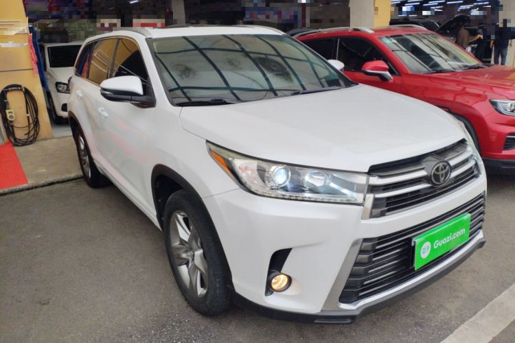 Used Toyota Highlander 2018 2.0T Four-Wheel Drive Prestige Version 7 Seats China V Emission Standard Front Right 45 Deg